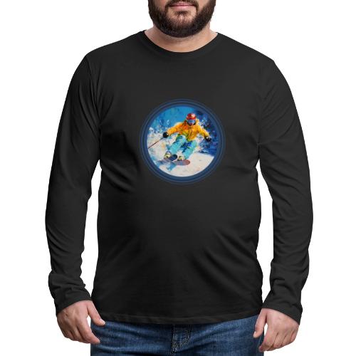 Born for Skiing - Men's Premium Long Sleeve T-Shirt
