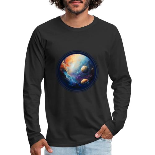 Nebula of Planets - Men's Premium Long Sleeve T-Shirt