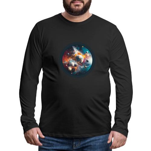 Planets in Acrylic Dreams - Men's Premium Long Sleeve T-Shirt