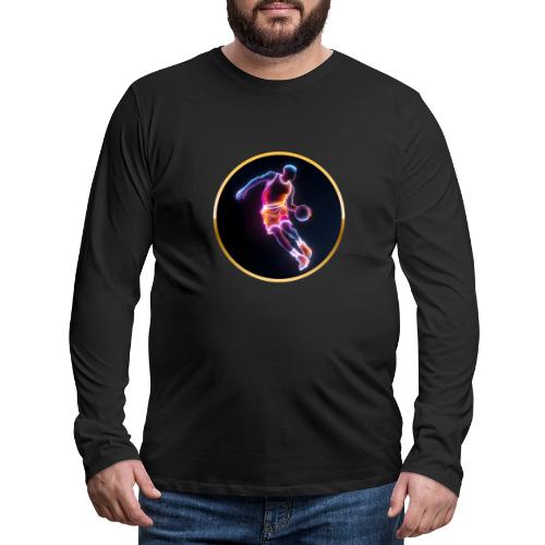 Neon Basketball Player - Men's Premium Long Sleeve T-Shirt