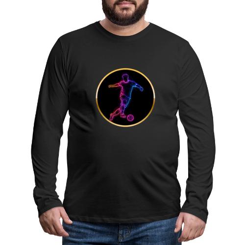 Neon Soccer Flow - Men's Premium Long Sleeve T-Shirt
