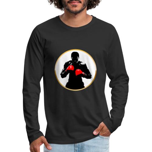 Boxing: Golden Ring Fighter - Men's Premium Long Sleeve T-Shirt