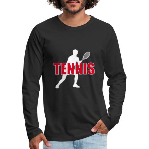 Red Court Tennis - Men's Premium Long Sleeve T-Shirt