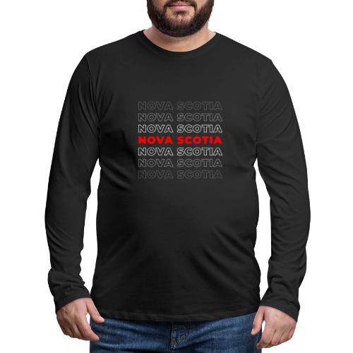 Nova Scotia Script - Men's Premium Long Sleeve T-Shirt