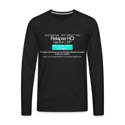Relapse // WHITE - Men's Premium Long Sleeve T-Shirt