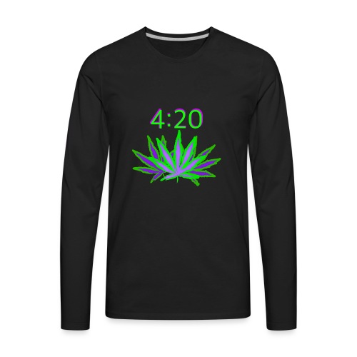 4:20 Weed Design - Men's Premium Long Sleeve T-Shirt
