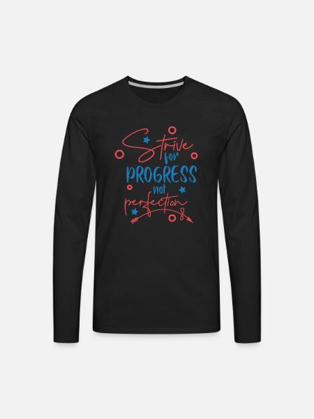 Motivational Quotes - Men's Premium Long Sleeve T-Shirt - black