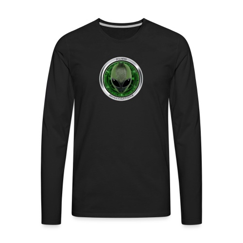 New Alien Investigations Head Logo - Men's Premium Long Sleeve T-Shirt