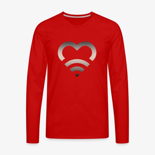 I Heart Wifi IPhone Case - Men's Premium Long Sleeve T-Shirt