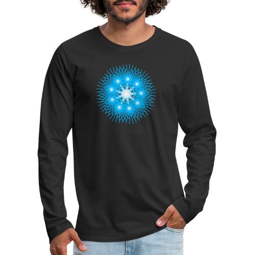 Detoxifier (Edge): Blue - HealingCodeShop.com - Men's Premium Long Sleeve T-Shirt