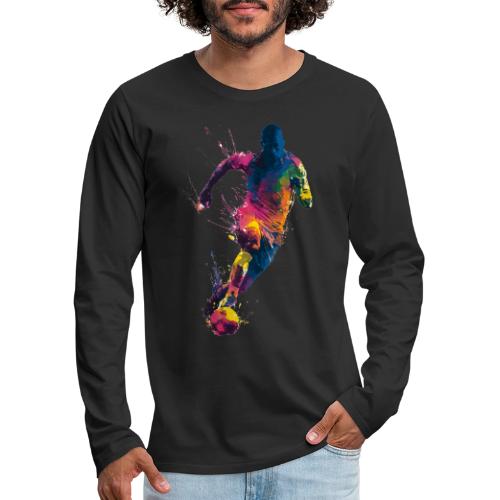 Soccer: Kick of Colors - Men's Premium Long Sleeve T-Shirt