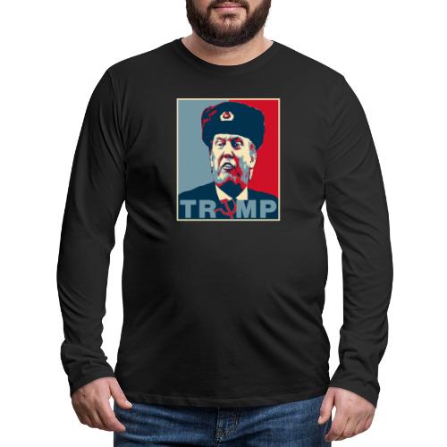 Trump Russian Poster tee - Men's Premium Long Sleeve T-Shirt