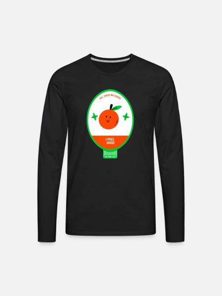 All Juice No Seeds Cap - Men's Premium Long Sleeve T-Shirt - black