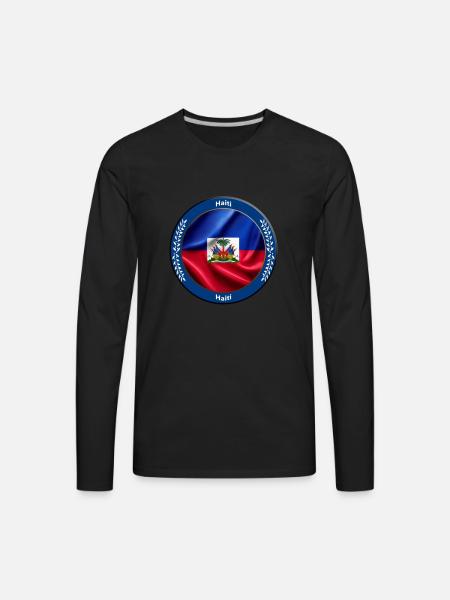 Haiti - Men's Premium Long Sleeve T-Shirt - black