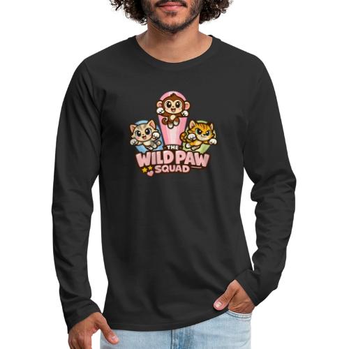 Wild Paw Squad Cute Animal Friends - Men's Premium Long Sleeve T-Shirt