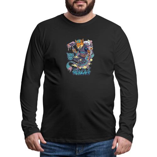 Kitsune Street Rebel - Men's Premium Long Sleeve T-Shirt