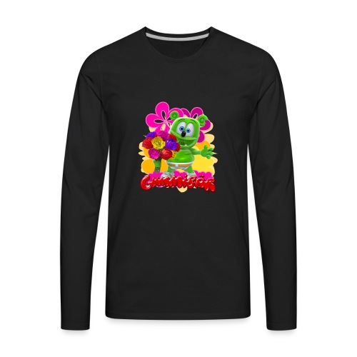 Gummibär Flowers - Men's Premium Long Sleeve T-Shirt