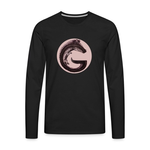 Gator G in circle - Men's Premium Long Sleeve T-Shirt