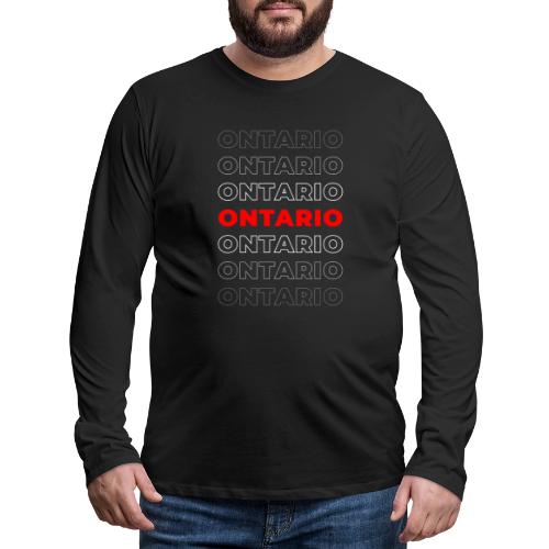 Ontario Outline - Men's Premium Long Sleeve T-Shirt