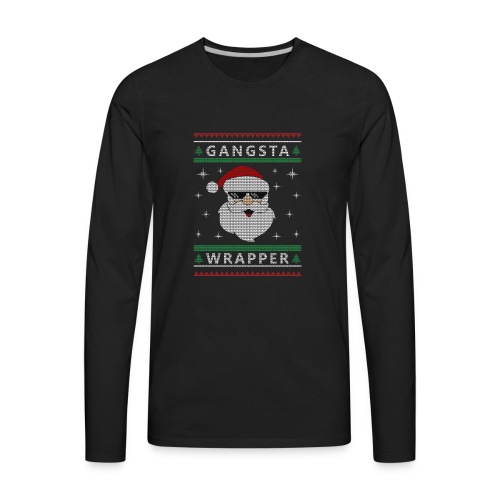 Christmas Gangsta Wrapper - Men's Premium Long Sleeve T-Shirt