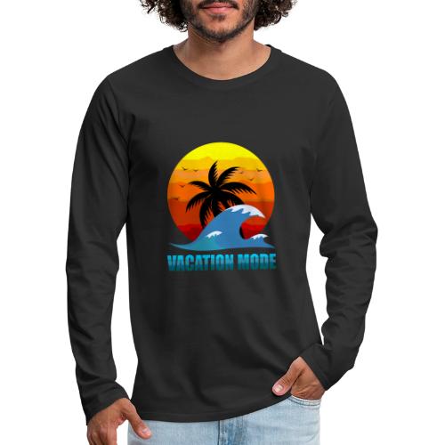 Vacation mode: Sunset Escape - Men's Premium Long Sleeve T-Shirt