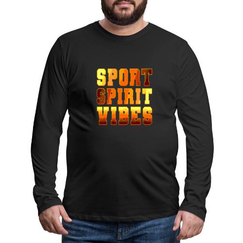 Sport Spirit Vibes Gradient - Men's Premium Long Sleeve T-Shirt