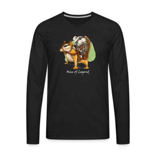Mice of Legend - Captain Hamish Mounted - Men's Premium Long Sleeve T-Shirt