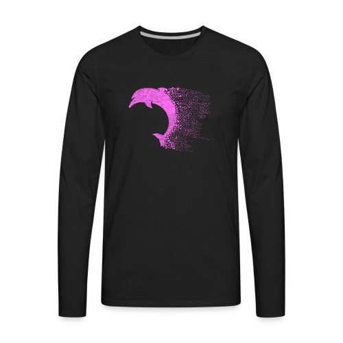 South Carolin Dolphin in Pink - Men's Premium Long Sleeve T-Shirt