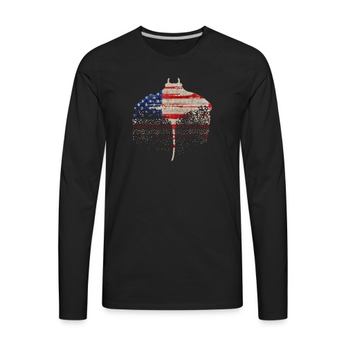 South Carolina Independence Stingray, Dark - Men's Premium Long Sleeve T-Shirt