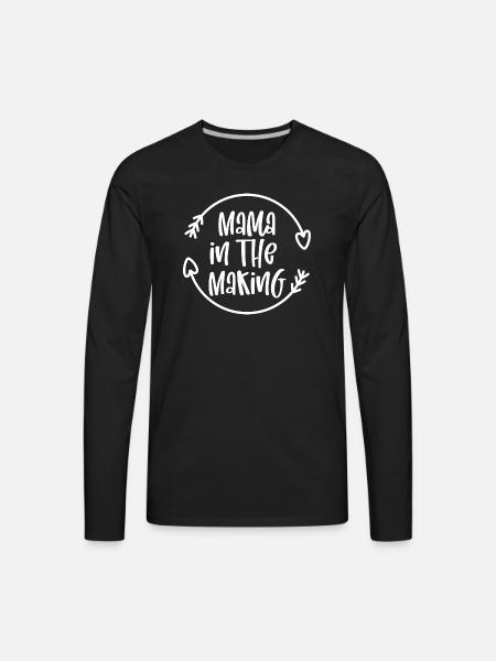 Mama In The Making - Men's Premium Long Sleeve T-Shirt - black