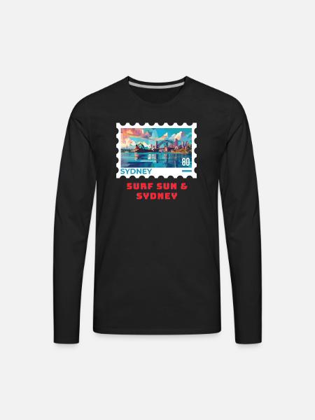 Sydney - Men's Premium Long Sleeve T-Shirt - black