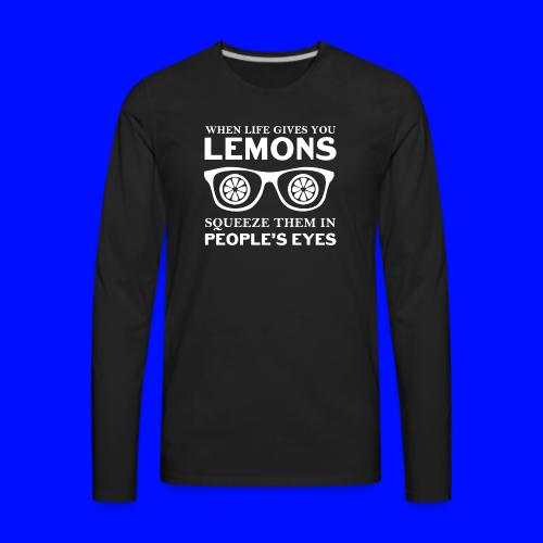 Life Lemons - Men's Premium Long Sleeve T-Shirt