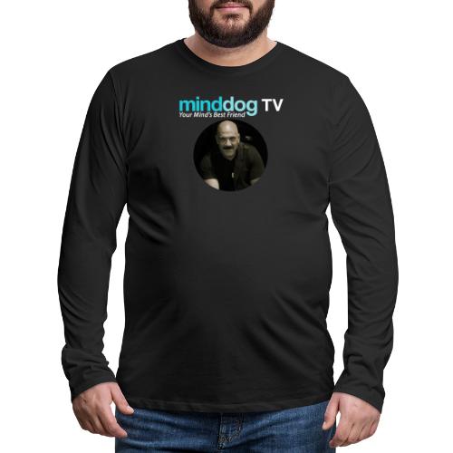 MinddogTV Logo - Men's Premium Long Sleeve T-Shirt