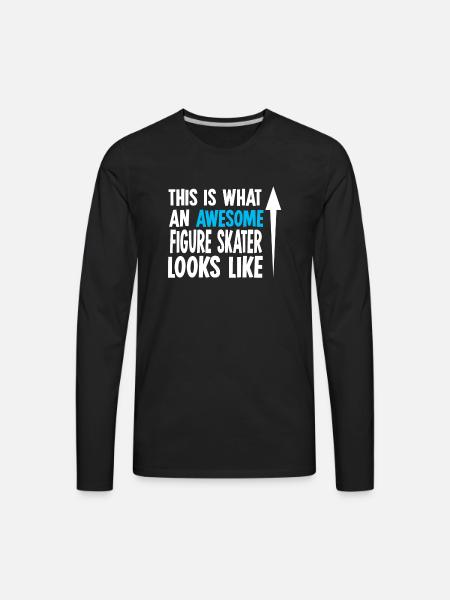 Figure Skating - Men's Premium Long Sleeve T-Shirt - black