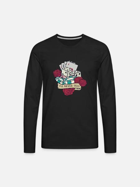 CASINO - Men's Premium Long Sleeve T-Shirt - black