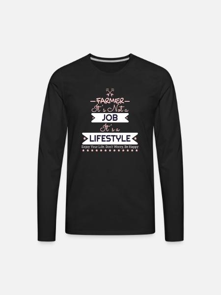 FARMER - Men's Premium Long Sleeve T-Shirt - black