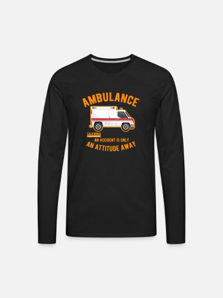 Ambulance Emergency Rescue - Men's Premium Long Sleeve T-Shirt - black