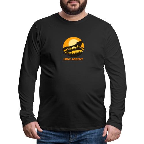 Lone Ascent Wolf - Men's Premium Long Sleeve T-Shirt