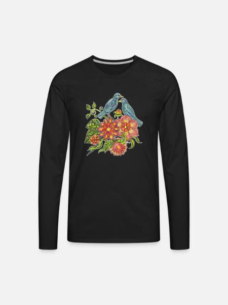 Fly Away With Me - Men's Premium Long Sleeve T-Shirt - black