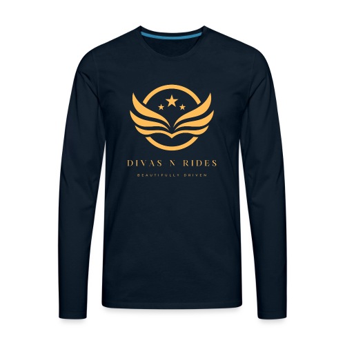 Divas N Rides Wings1 - Men's Premium Long Sleeve T-Shirt