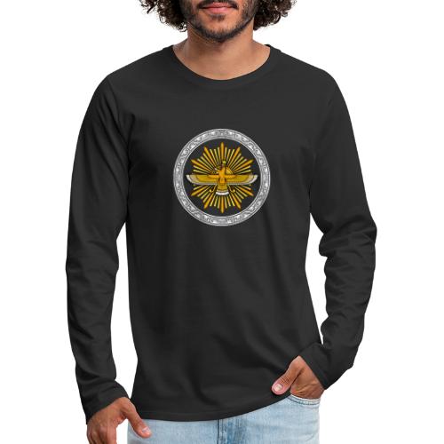 Faravahar and Sun - Men's Premium Long Sleeve T-Shirt