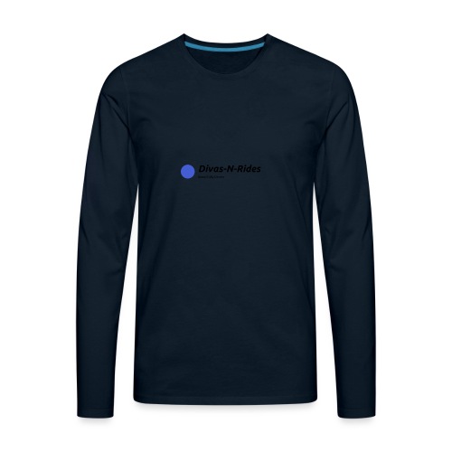Divas N Rides Blue Dot Spot - Men's Premium Long Sleeve T-Shirt