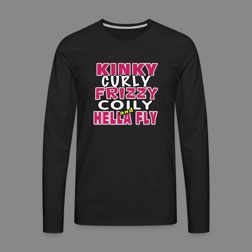 Kinky Curly Frizzy - Men's Premium Long Sleeve T-Shirt
