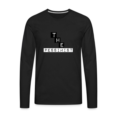 The pessimist Abstract Design - Men's Premium Long Sleeve T-Shirt