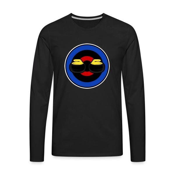 Curling logo Men's Premium Long Sleeve T-Shirt