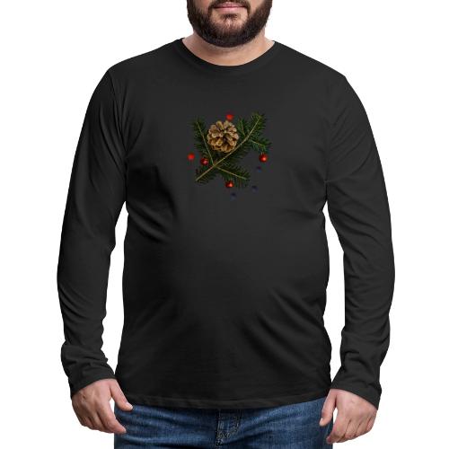 Christmas bare branch - Men's Premium Long Sleeve T-Shirt