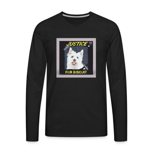 Justice For Biscuit - Men's Premium Long Sleeve T-Shirt