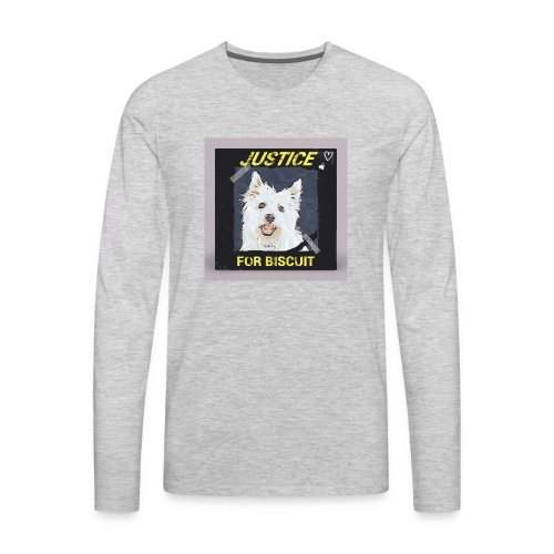 Justice For Biscuit - Men's Premium Long Sleeve T-Shirt