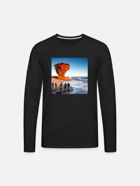 South Bay Shores - Men's Premium Long Sleeve T-Shirt - black