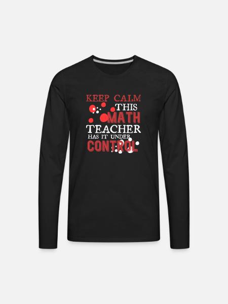 math teacher - Men's Premium Long Sleeve T-Shirt - black